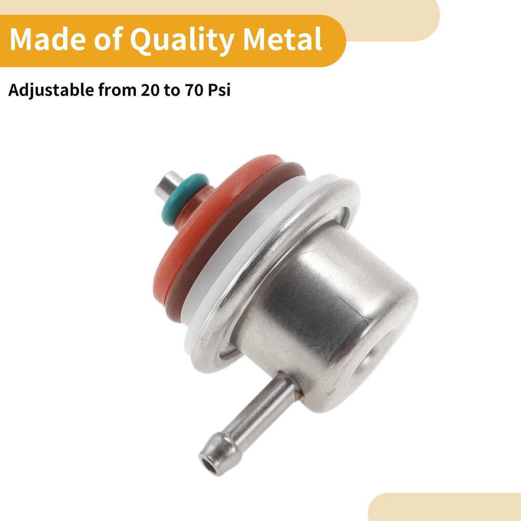 Fuel Pressure Regulator for Chevrolet Blazer (2005) No. 19210686, Metal 20-70 Psi