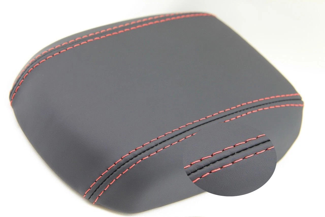 Center Console Armrest Cover for Chevrolet Cruze (2011–2015) Red Stitch