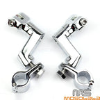 1 x Aluminum Engine Guard Foot Peg Clamps for Harley Cafe Racer