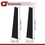 Set of 4 Door Pillar Window Trim for Lexus GS (2012–2019) Black