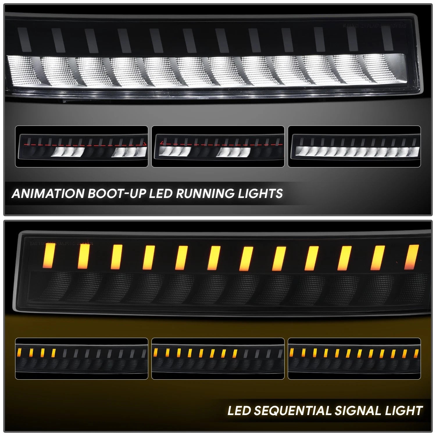 Sequential LED DRL Bumper Lights for Express Savana 1500-3500 (2003–2023)