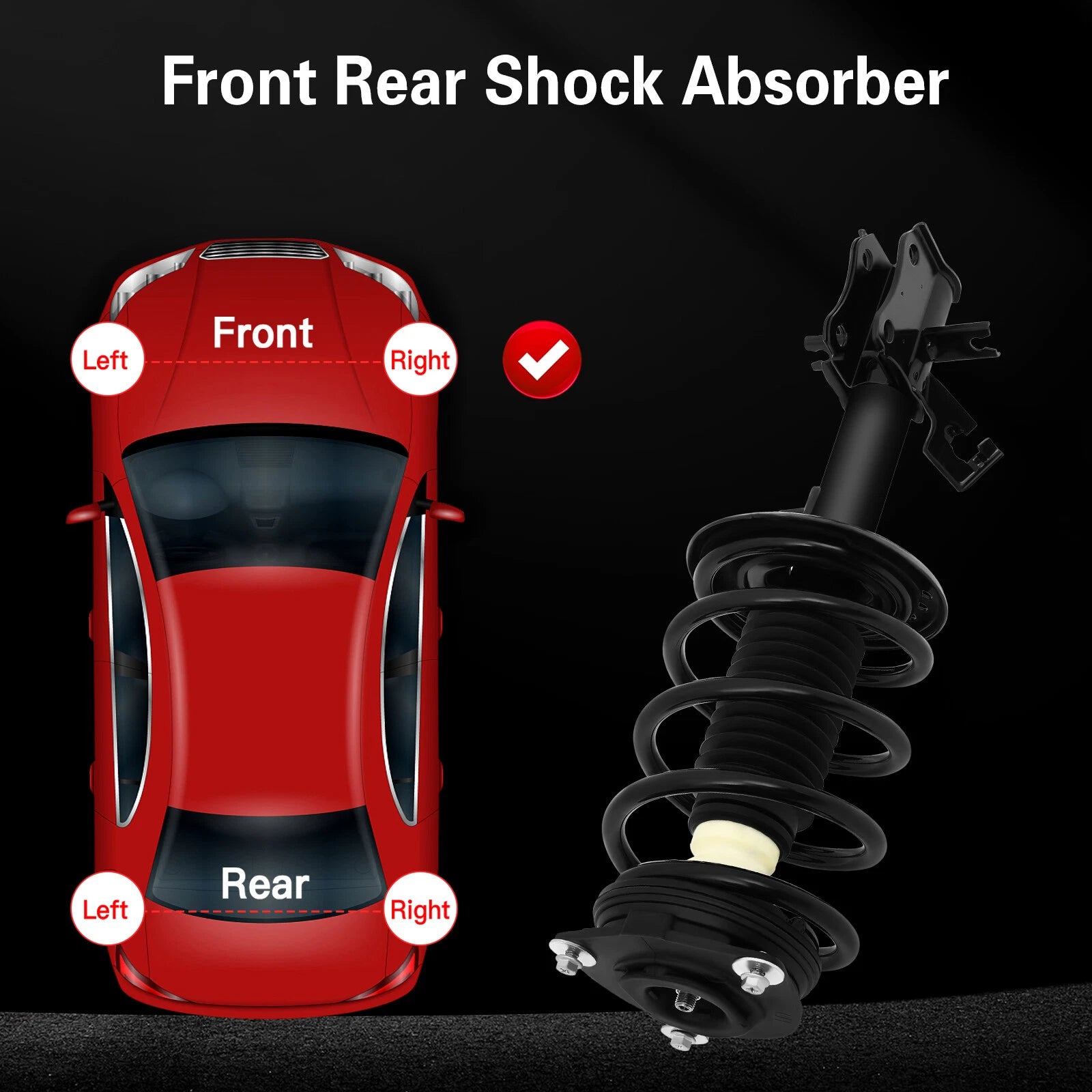 Complete Front Shock Struts & Coil Springs for Nissan Sentra (2007-2012)
