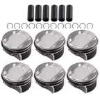 6pcs Pistons & Rings Set for VW Audi Porsche S4 S5 A6 A7 Q7 3.0 TFSI EA839