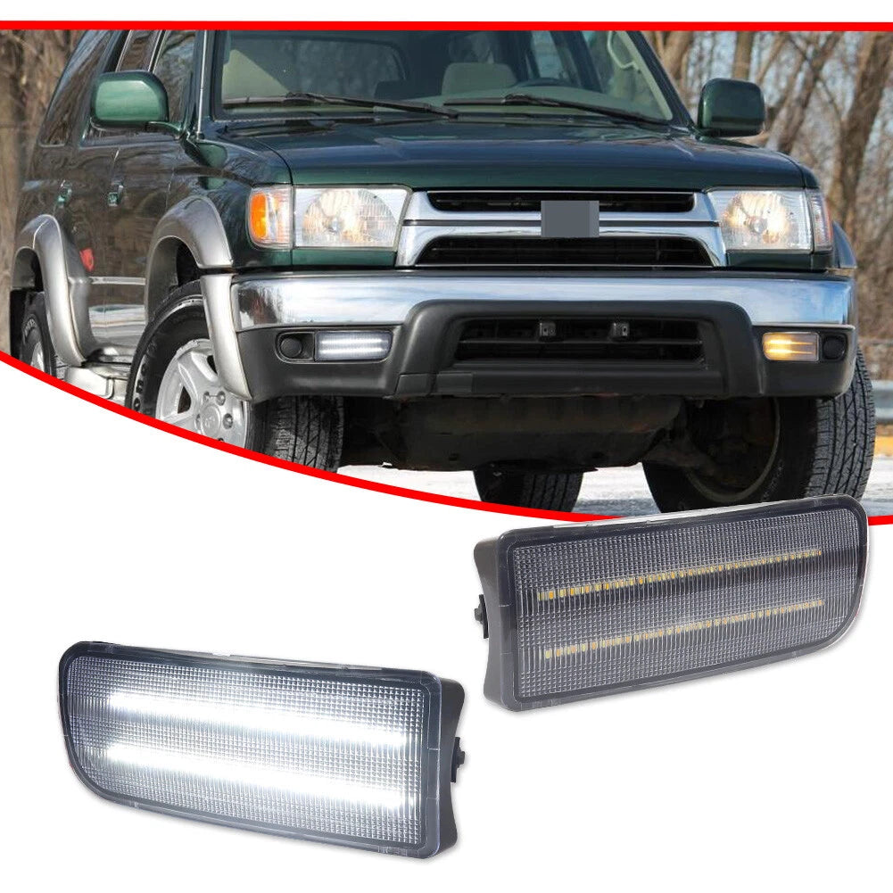 Clear Sequential Amber LED DRL Signal Lights for Toyota 4Runner (1999–2002)