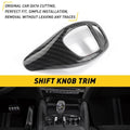 Gear Shift Knob Cover Trim for BMW 1 2 3 4 5 6 X4 X5 (2011–2023) - ABS Carbon Fiber Black