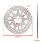 Rear Brake Disc Rotor 220mm for Yamaha Crypton T105 T110 (2005–2023)