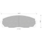Brembo Front Disc Brake Pads for Toyota Hiace LH184 (2000–2004)