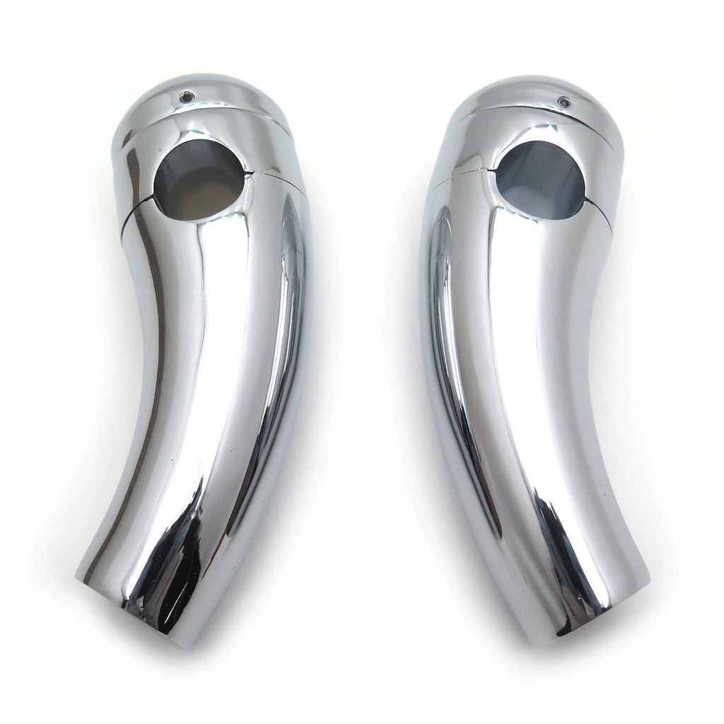 Chrome 7/8" Handlebar Riser Mounting Clamp for Honda Harley Yamaha (Universal)