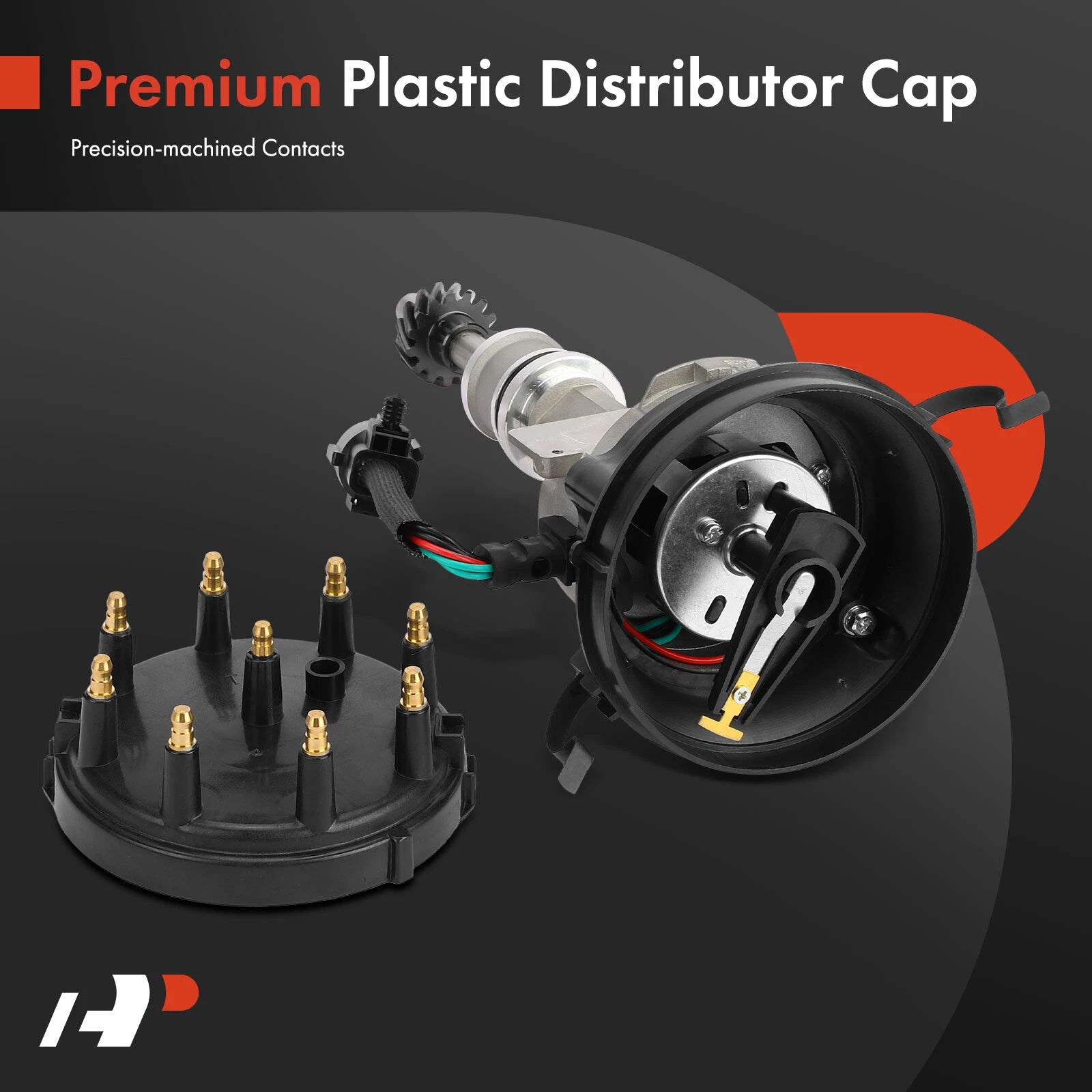 Ignition Distributor with Cap & Rotor for Ford F-250 F-350 F-600 F-800