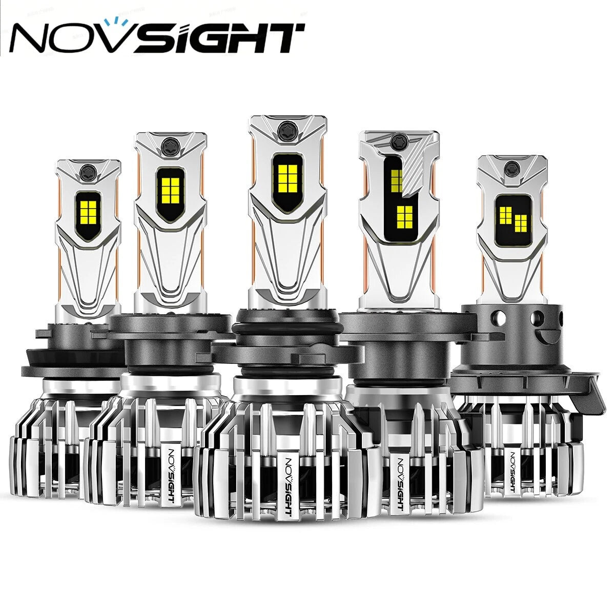 2X LED Headlight Bulb H4 H7 H13 9005 9006 for High Beam
