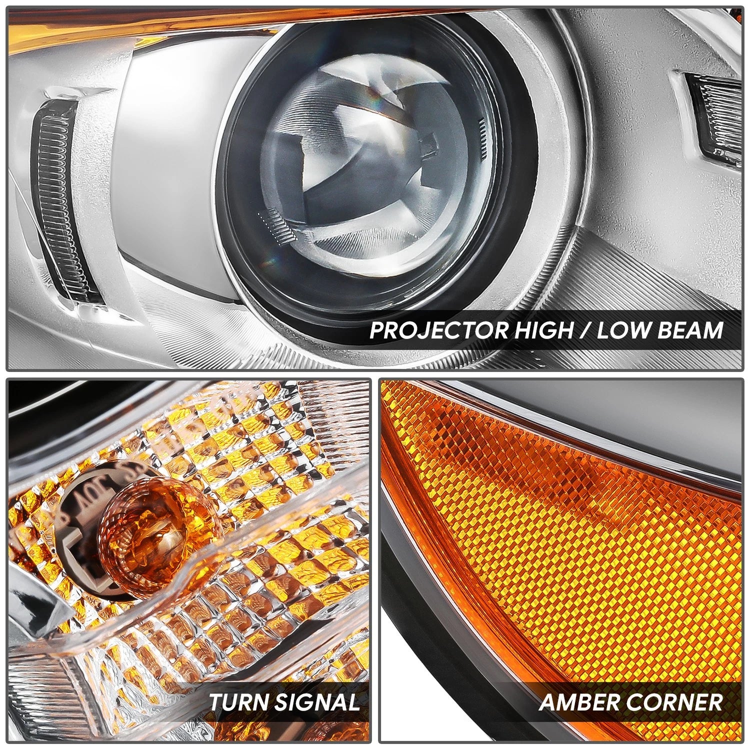 Right Side Projector Headlight for Ford Edge (2011–2014)