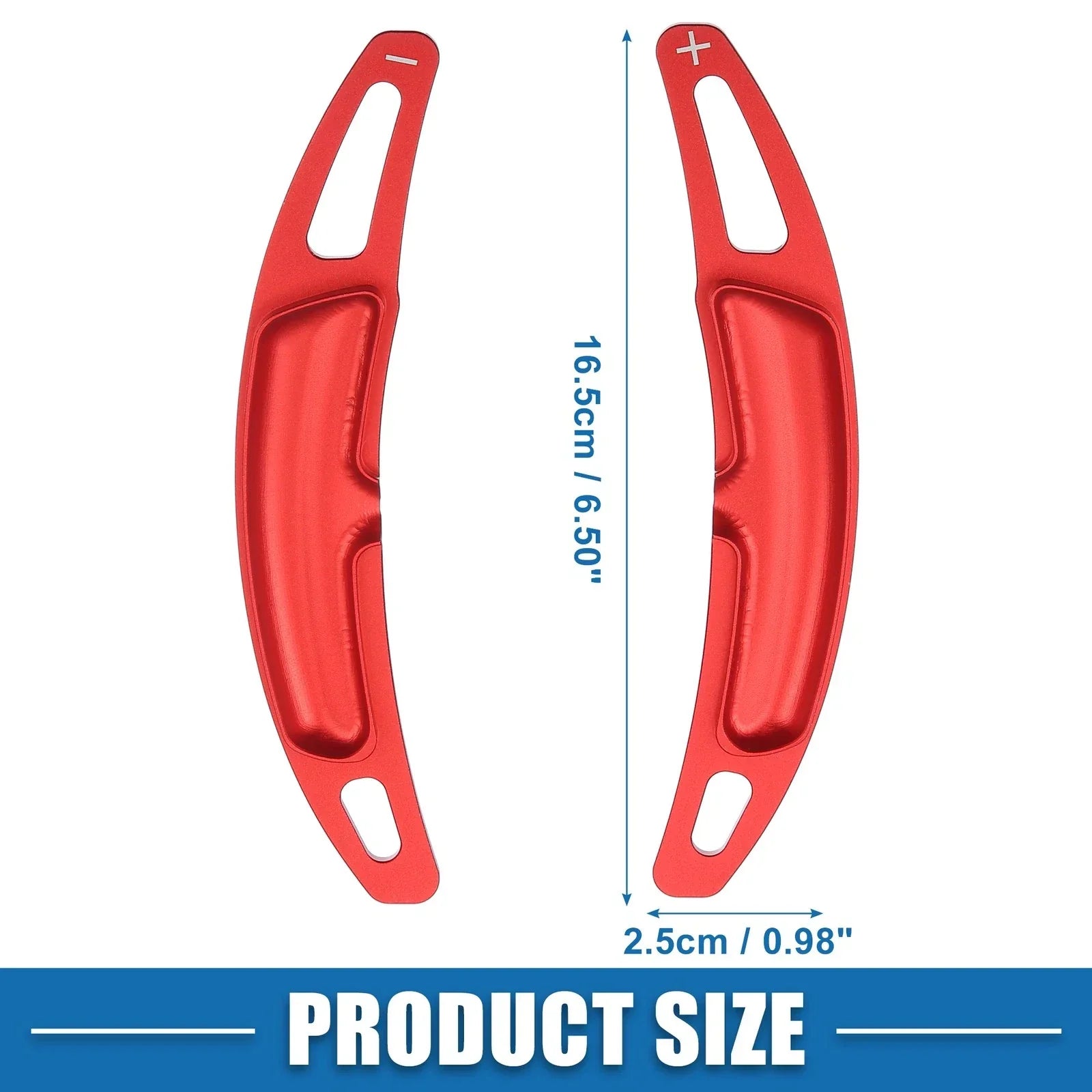 Steering Wheel Shift Paddle Covers for Porsche Cayenne Red (Set of 2)
