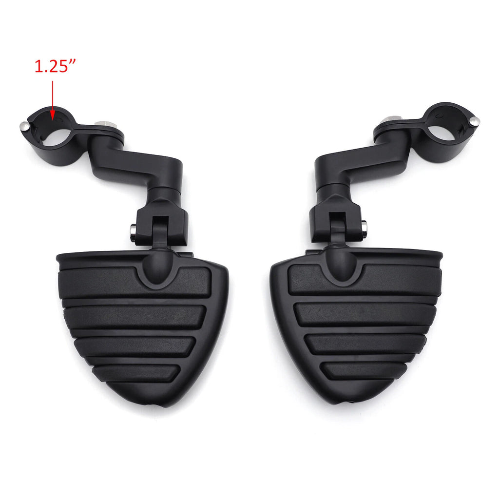 Front Rider 1 1/4" Wing Footpegs Clamps for Yamaha XV1600 XV1700 XV1900 XV750 (1999–2019)