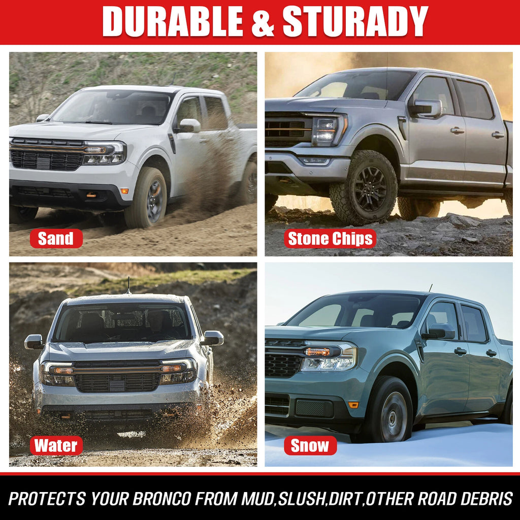 Set of 4 Molded Mud Flaps Splash Guards for Ford Maverick (2022–2023)
