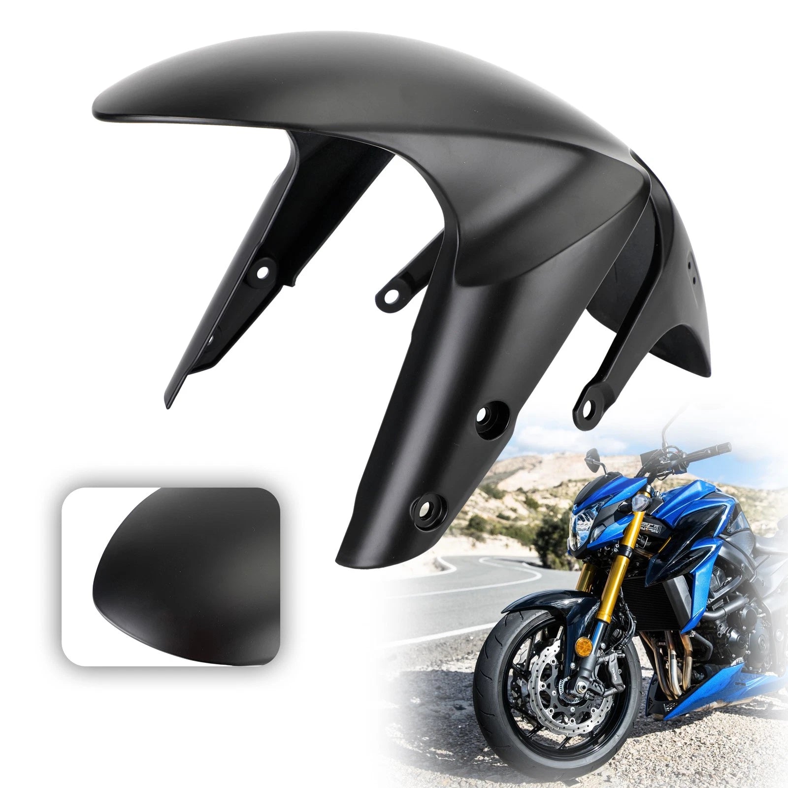 Front Fender Mud Guard for Suzuki GSX-S750 (2017–2024) Black