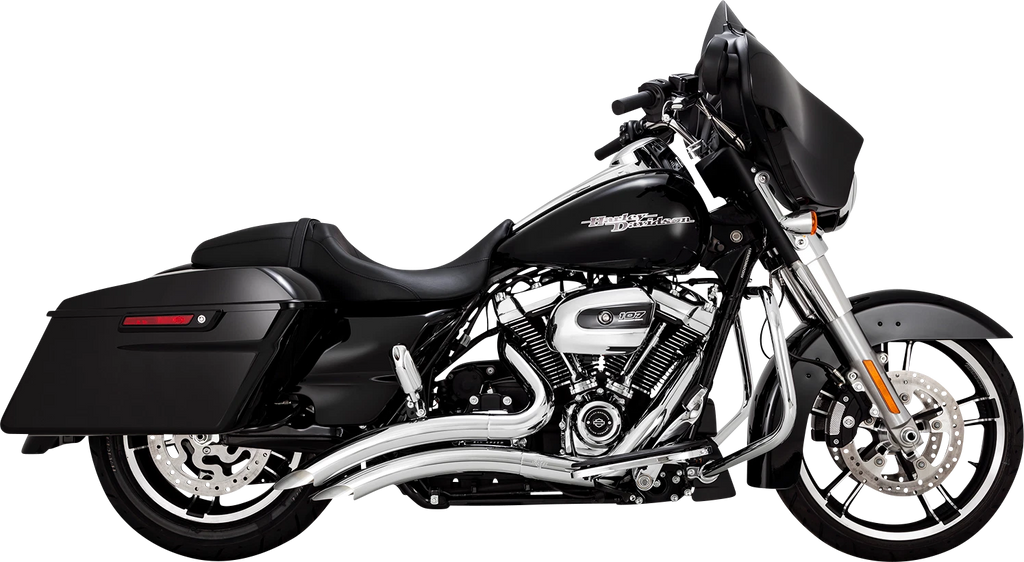 Vance & Hines Big Radius Chrome Exhaust for Harley Touring (2017–2025)