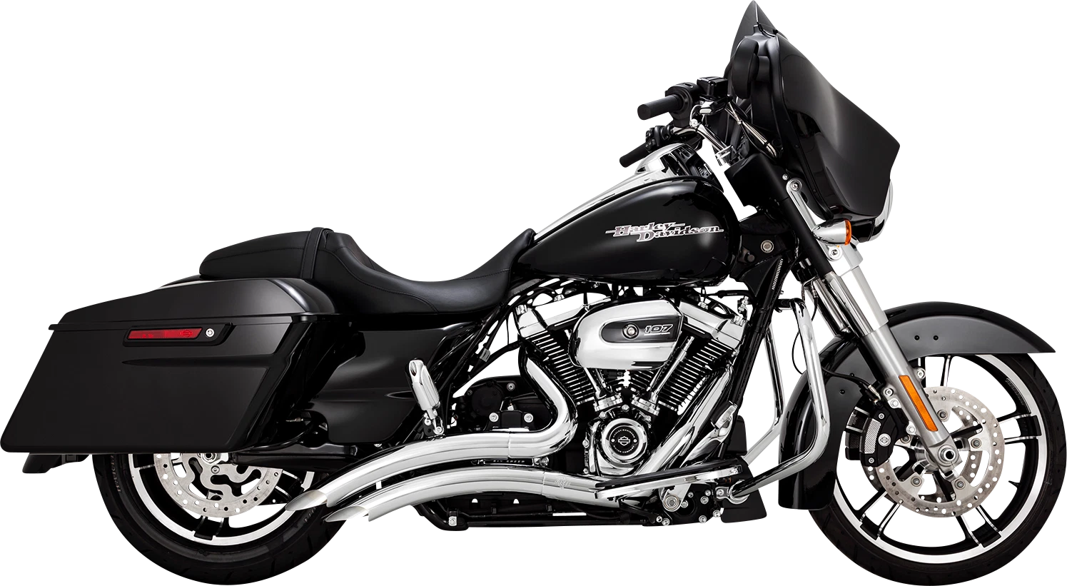 Vance & Hines Big Radius Chrome Exhaust for Harley Touring (2017–2025)
