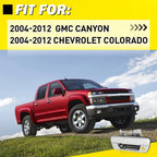 Tailgate Handle for Chevrolet Colorado, GMC Canyon (Black, Keyhole)