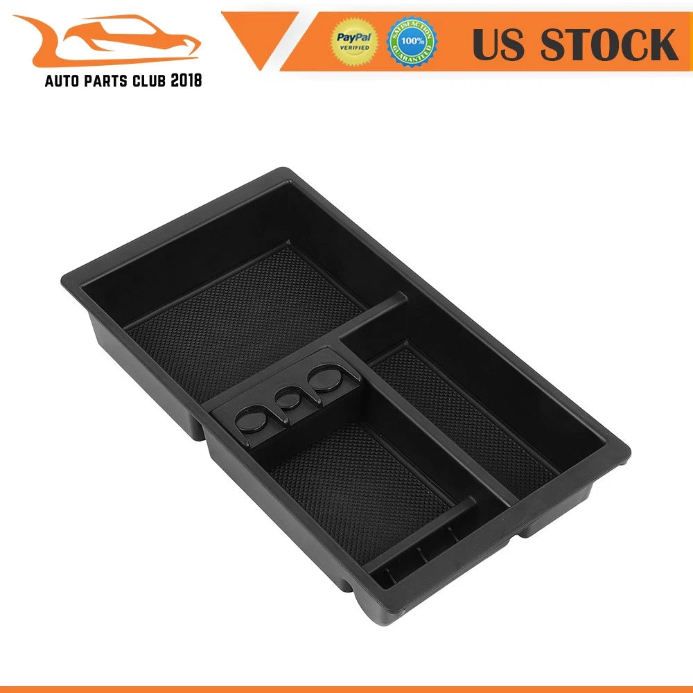 Center Console Organizer Tray for Suburban Tahoe Yukon (2015–2018) Black