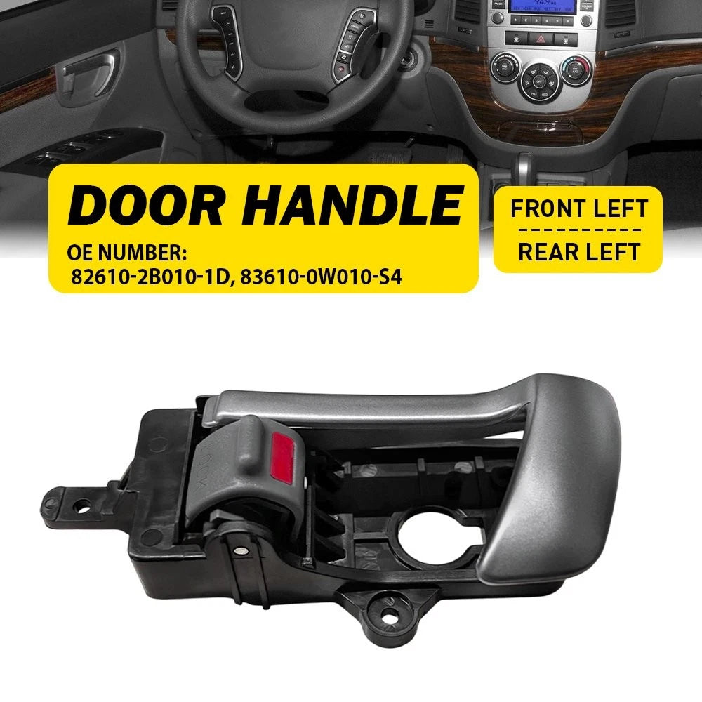 Interior Door Handle for Hyundai Santa Fe (2007–2012) - Silver