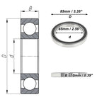 Deep Groove Ball Bearing 6813VV for Scooter Skateboard Wheel (P5, 65x85x10mm)