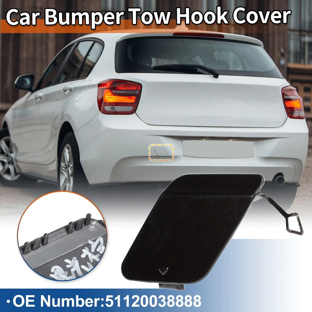 Tow Hook Cover for BMW Rear Bumper Brown Metallic