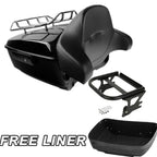 Trunk Backrest Pad Mount Rack for Harley Touring Road King (1997–2008)