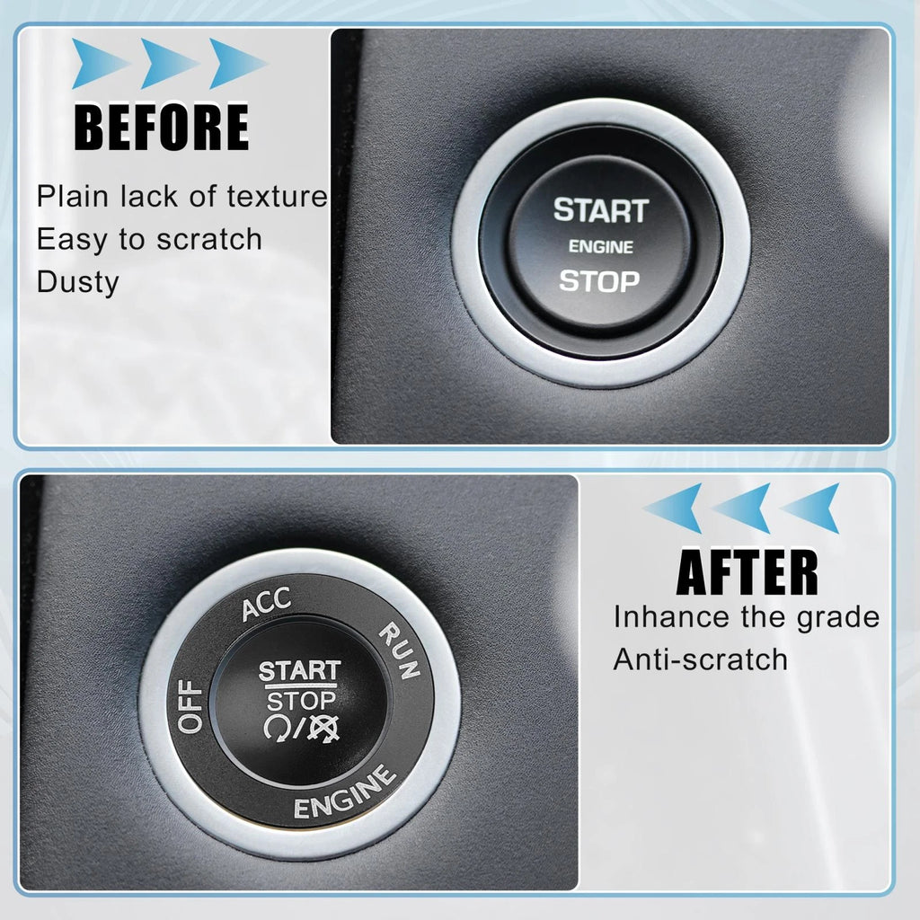 Push Start Button Cover Kit for Dodge Charger Challenger (2015–2023)