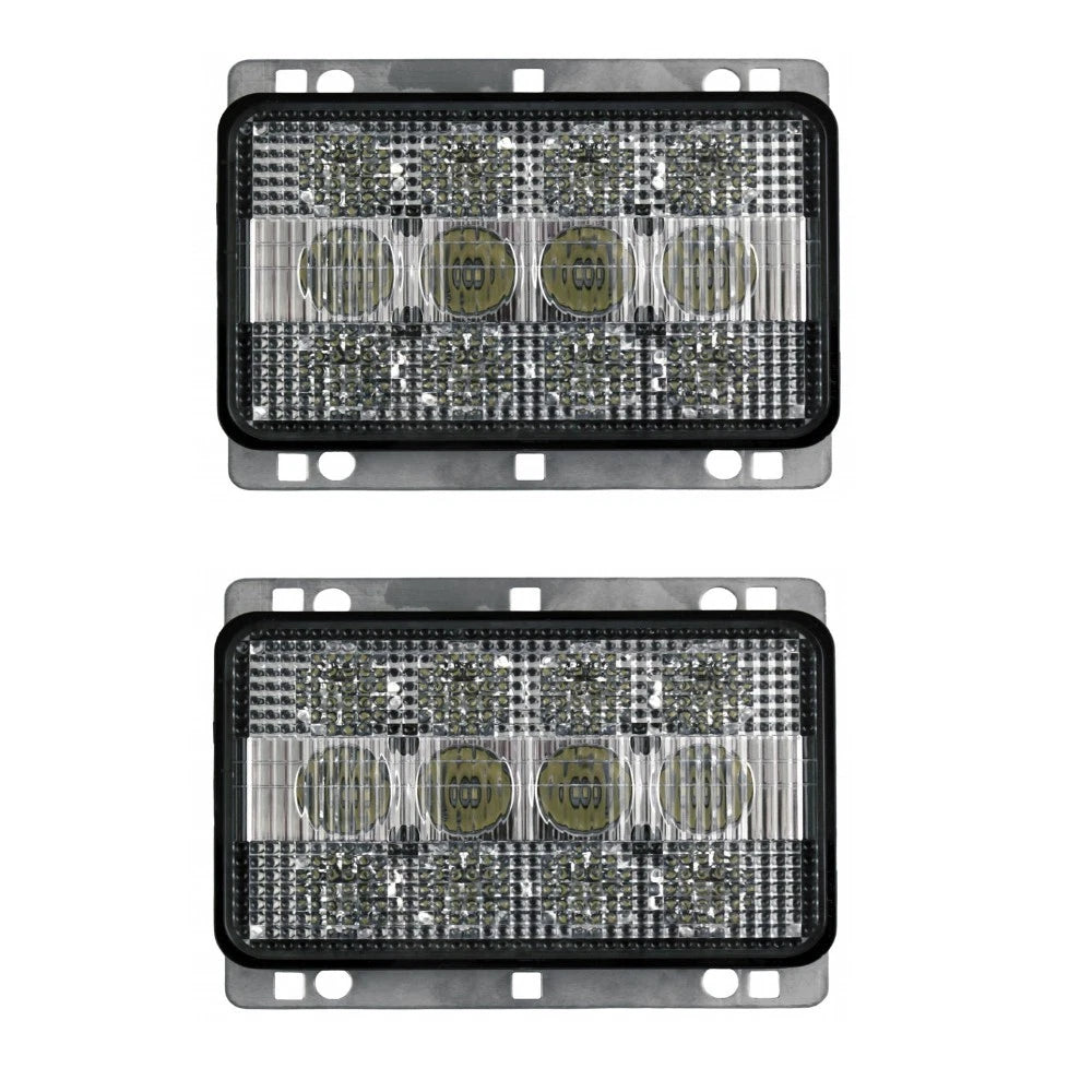 2X Rectangle LED Headlights for Case IH (Replaces 133291C1)
