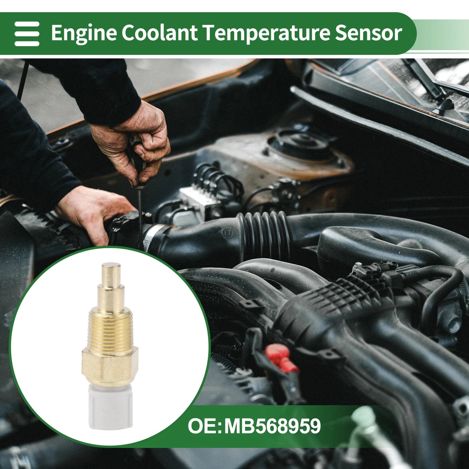 Engine Coolant Temperature Sensor MB568959 for Mitsubishi 3000GT (1995)