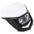 Universal Headlight Fairing for Supermoto Dirt Bike - White