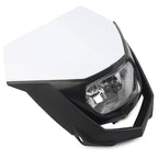 Universal Headlight Fairing for Supermoto Dirt Bike - White