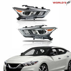 Full LED Headlights for Nissan Maxima (2016–2018) Chrome Housing