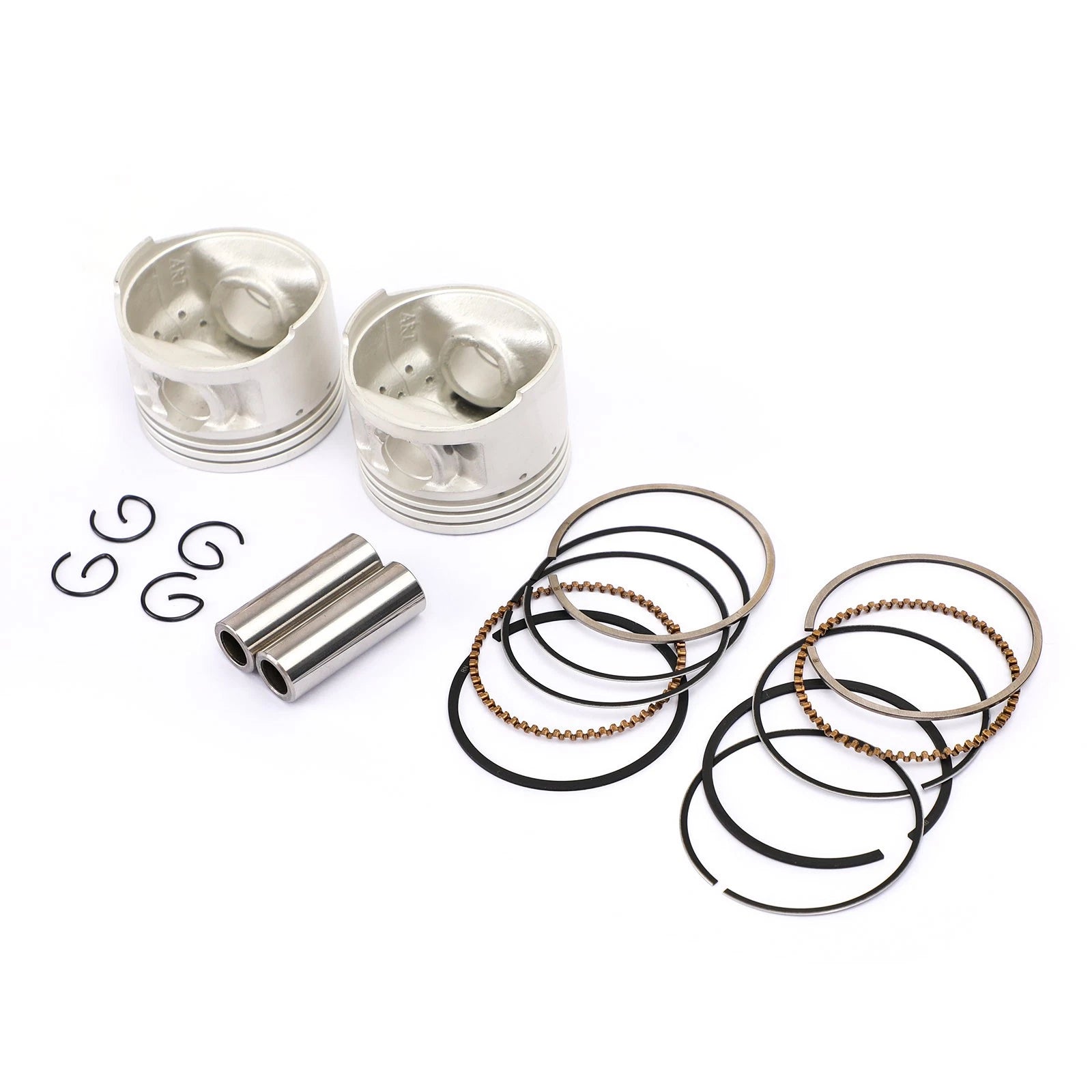 Piston Kit & Rings Set +.50 49.50mm for Yamaha Virago V Star XV250 SRV 250 (1988–2018)