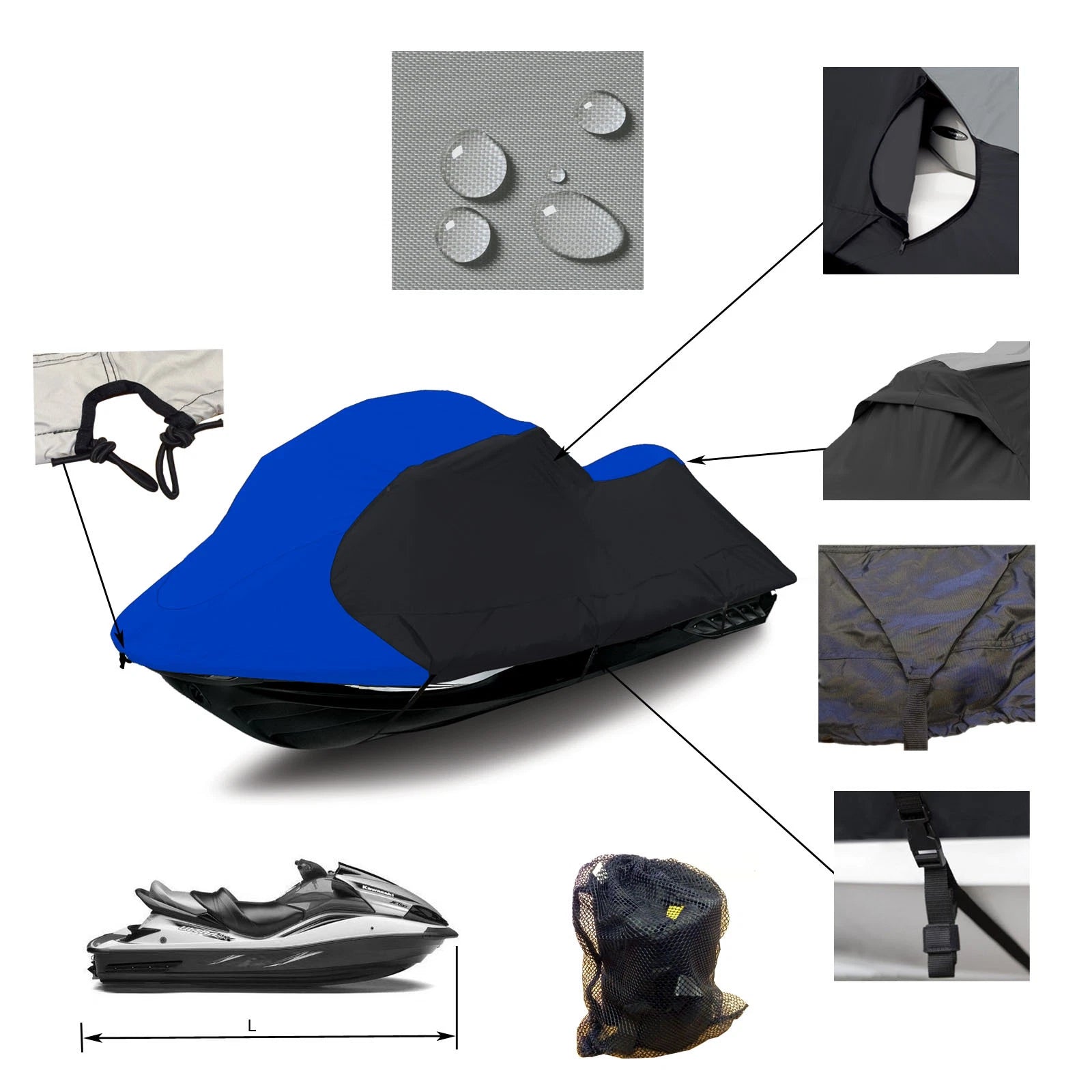Heavy Duty Jet Ski Cover for Sea Doo SPX (1993–1999)