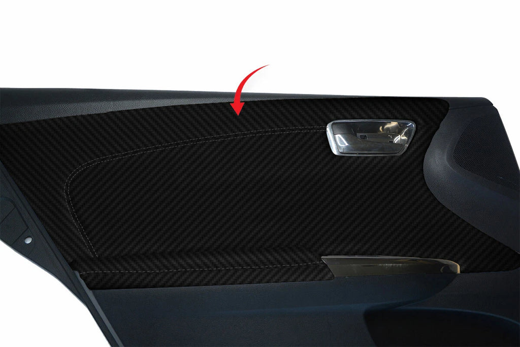 Carbon Fiber Rear Insert Door Panel Cover for Toyota Avalon (2013–2018)