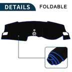 Dashboard Cover Mat for Honda Civic FL5 (2022–2024) Black Blue