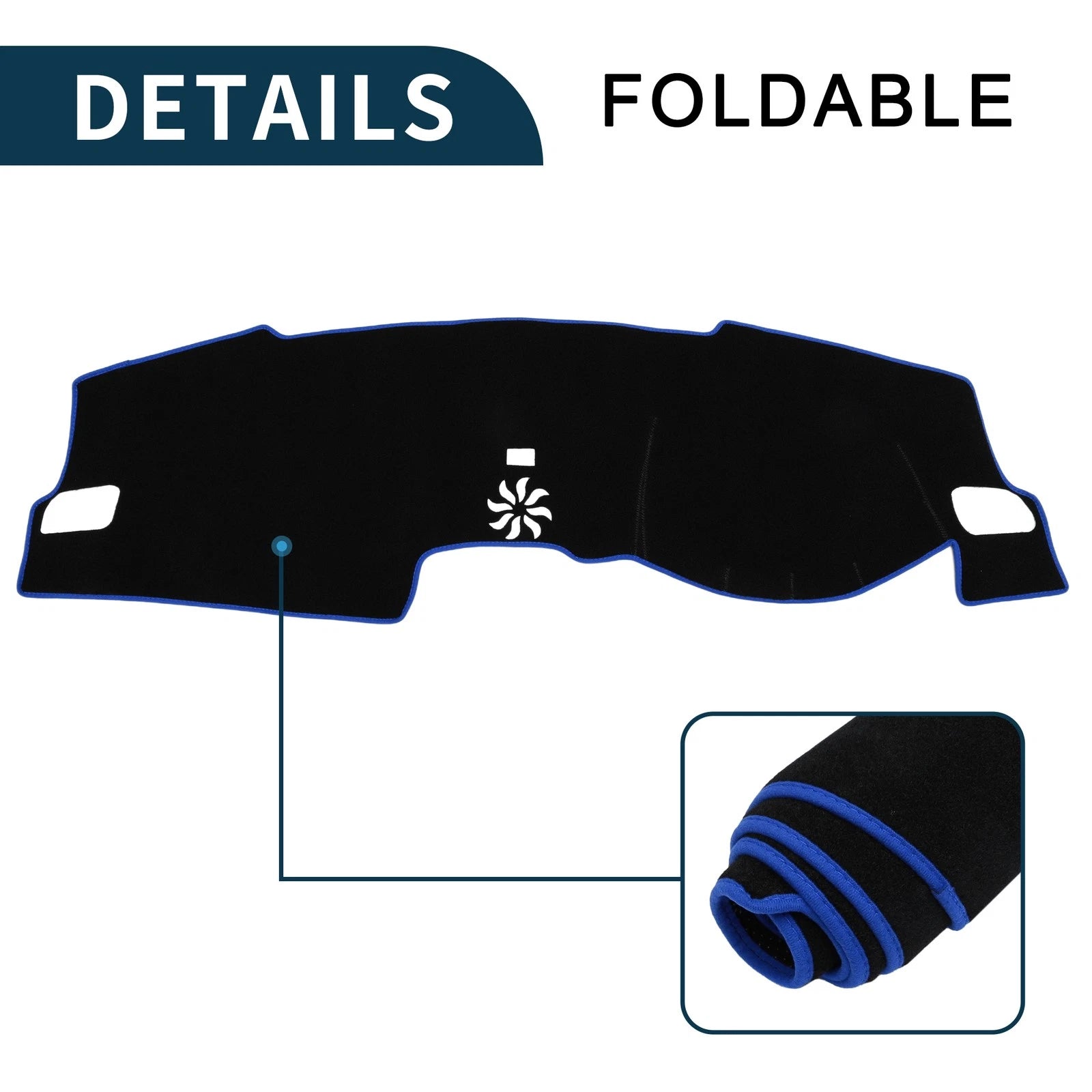 Dashboard Cover Mat for Honda Civic FL5 (2022–2024) Black Blue