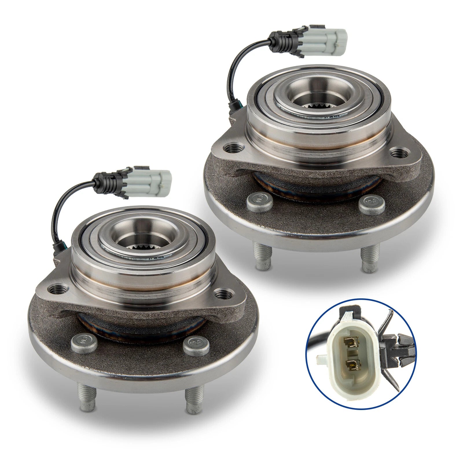 2x Front Wheel Bearing Hub for Chevrolet Equinox (2007–2009) and Saturn Vue (2008–2010)