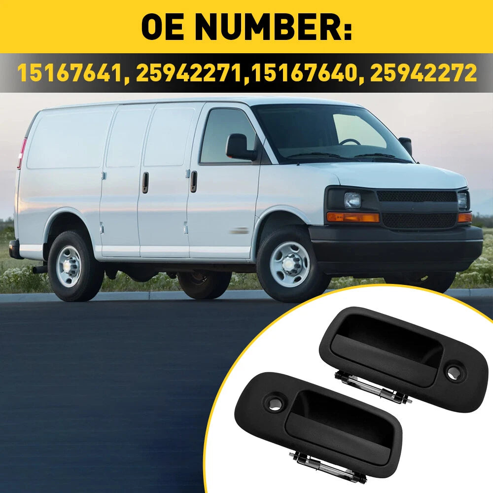 2X Exterior Door Handles for GMC Express Chevy Van