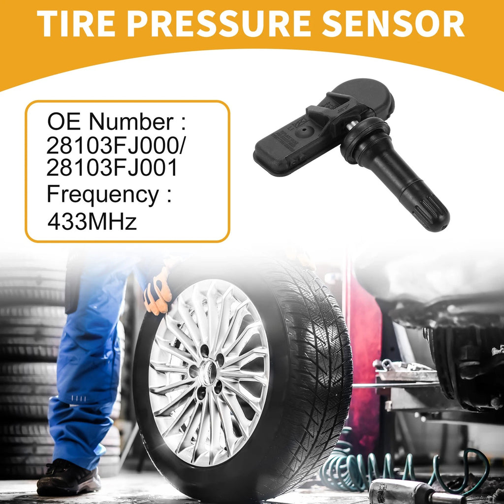 Tire Pressure Sensor for Subaru XV (2014–2017) TPMS No.28103FJ001 433MHz
