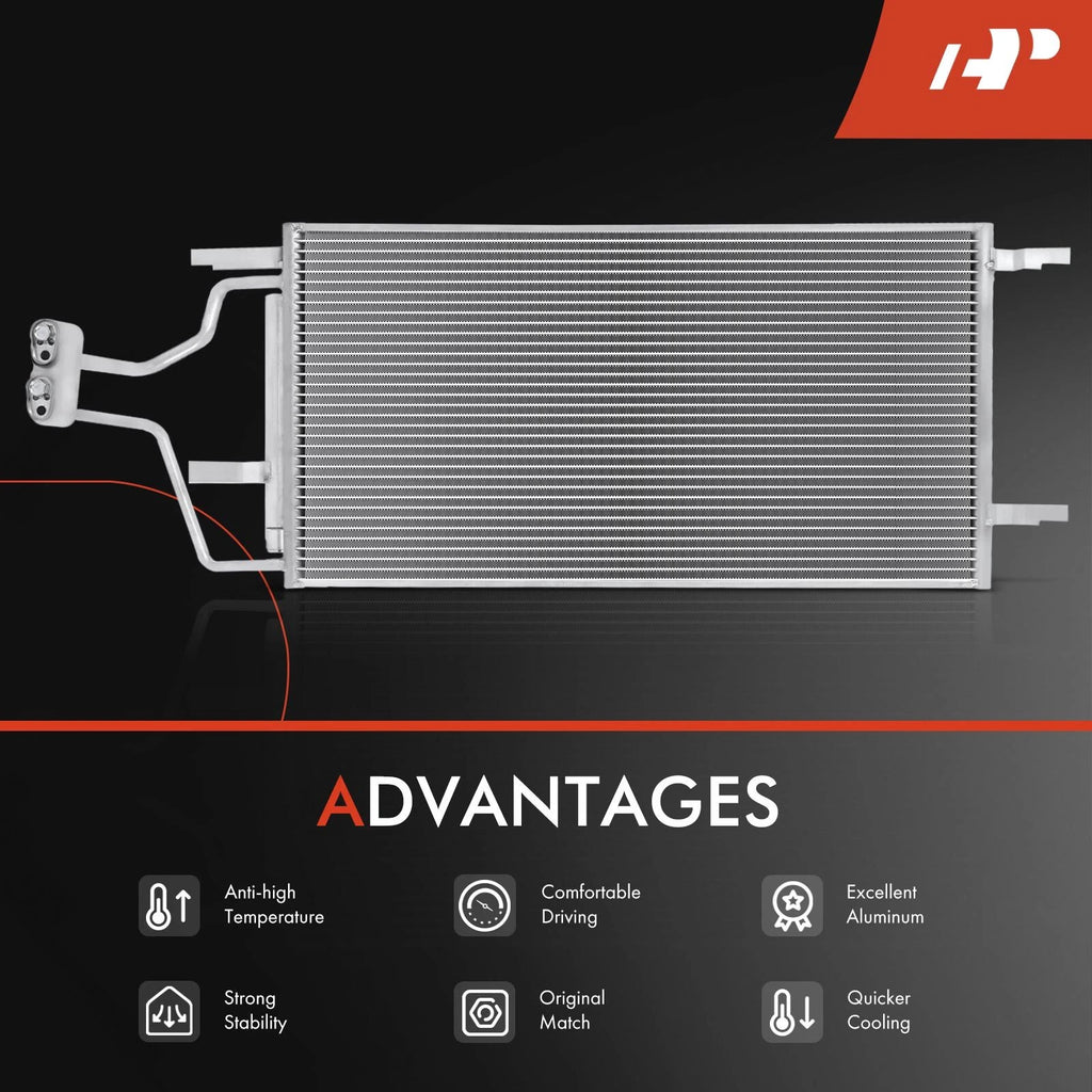 A/C Condenser with Bracket and Receiver Drier for Chevy Uplander Pontiac (2005-2008)