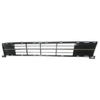 Replacement Silver Plastic Front Bumper Cover Grille w/Silver Molding