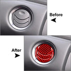 Red Central Control Air Vent Outlet Cover Trim for Nissan GTR R35 (2008-2016)