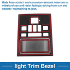 Front Row Light Trim Bezel for Toyota Alphard Vellfire (2023–2025) Black