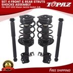 Set of 4 Struts Shocks Assembly for Nissan Sentra (2007–2012)