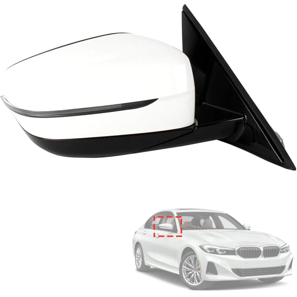 Passenger Side Mirror for BMW 320i 330i 330e (2019–2023) w/ Blind Spot