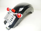 Rear Fender with Lights for Harley Touring Street Glide (2009–2023) Black Pin Stripe