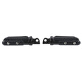 10mm Pilot Mount Footpegs for Harley Softail Touring Matte Black