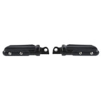 10mm Pilot Mount Footpegs for Harley Softail Touring Matte Black
